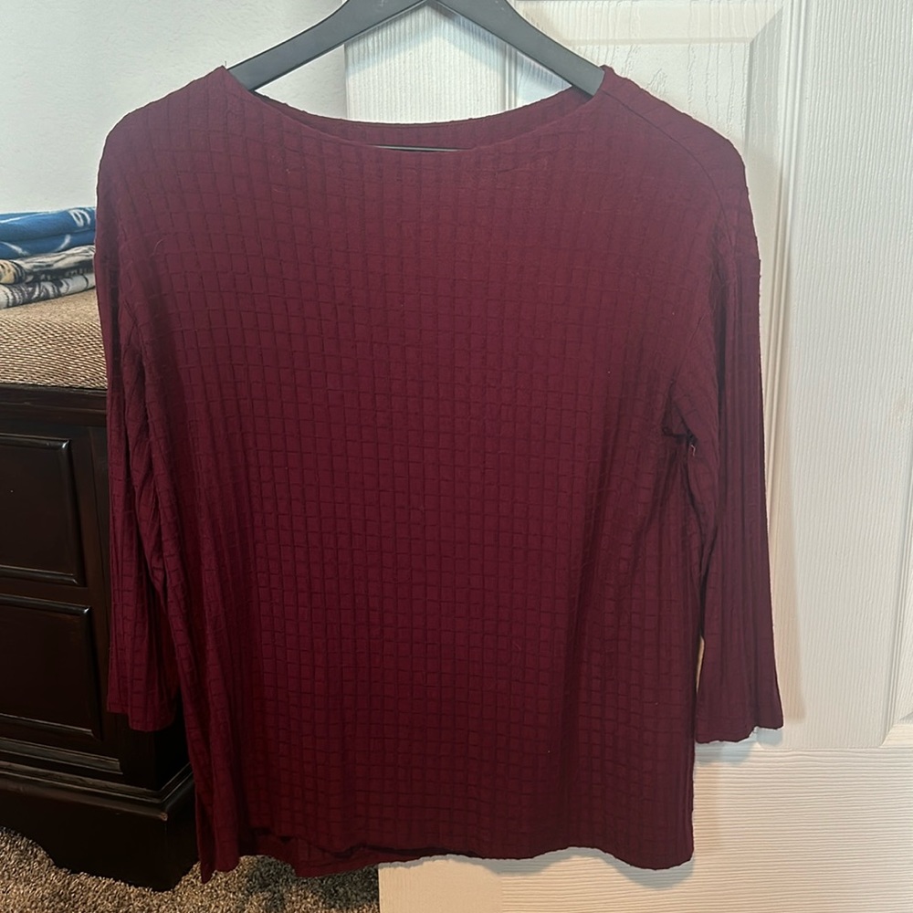 JJill Maroon Blouse